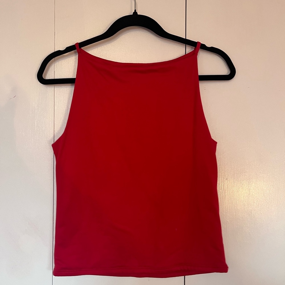 GAZE red boatneck tanktop